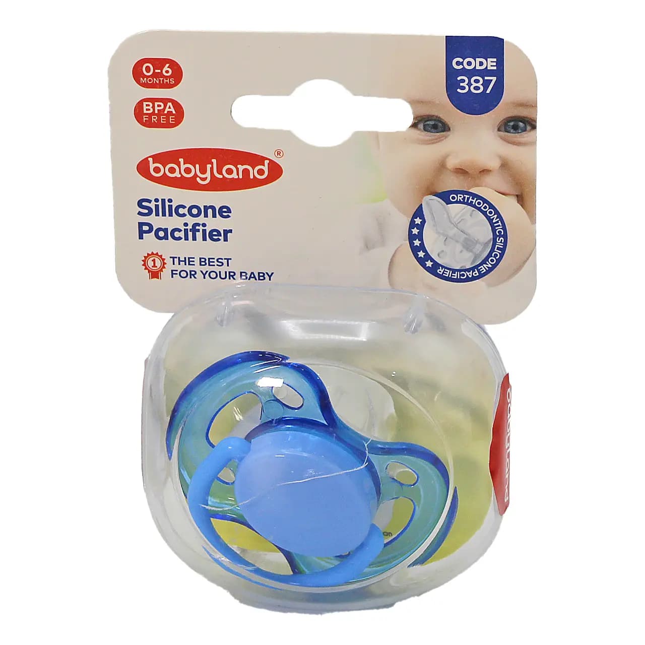 پستانک ارتودنسی سایز 1 بیبی لند کد 387