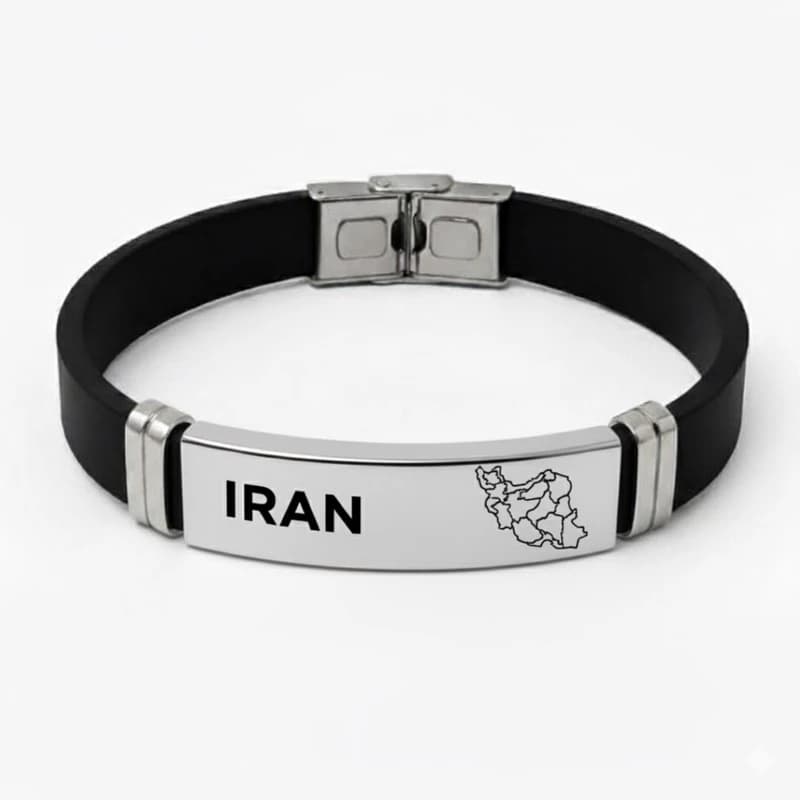 دستبند چرمی مدل نقشه ایران