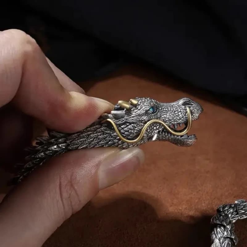 دستبند مردانه مدل Dragon کد 01 — تصویر ۳