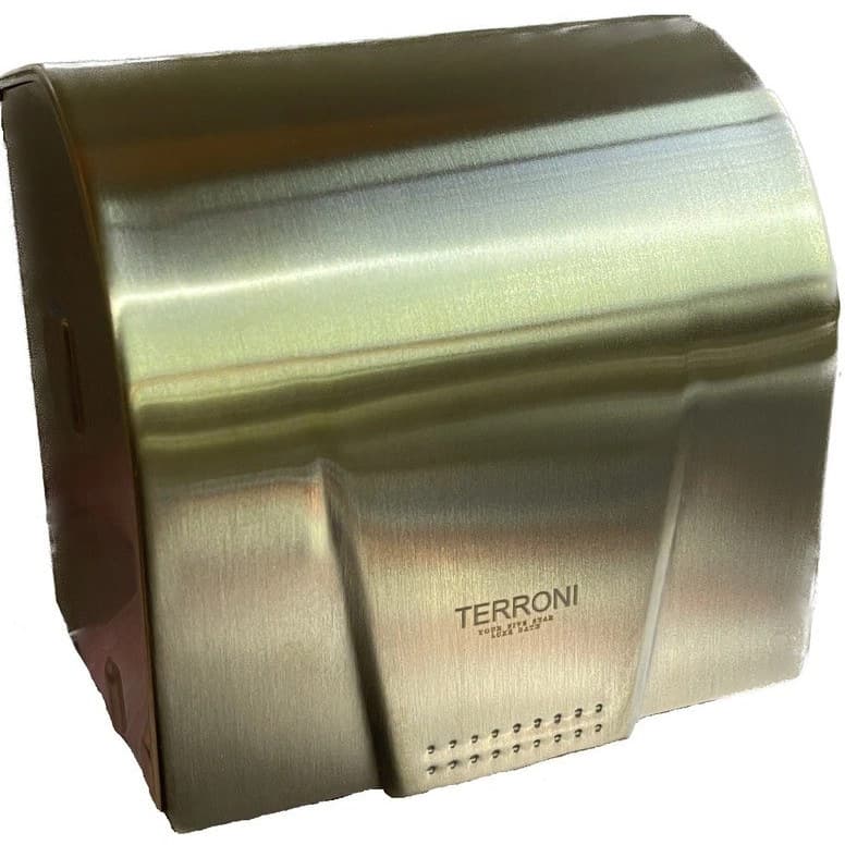 جا دستمال توالت استیل ترونی terroni کد 610 رنگ برنز مات