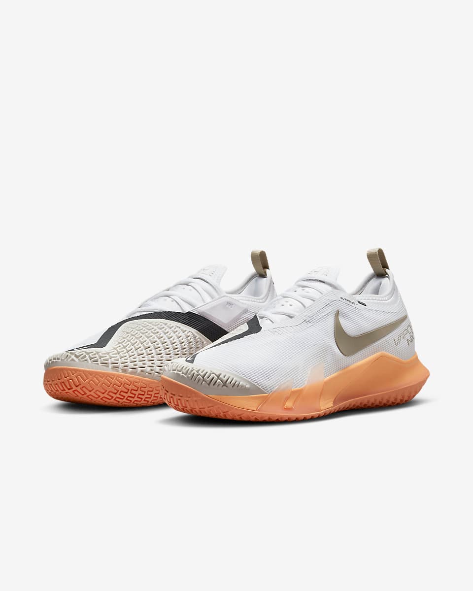 کفش تنیس مردانه نایک Nike Court React Vapor NXT- سفید/نارنجی — تصویر ۵