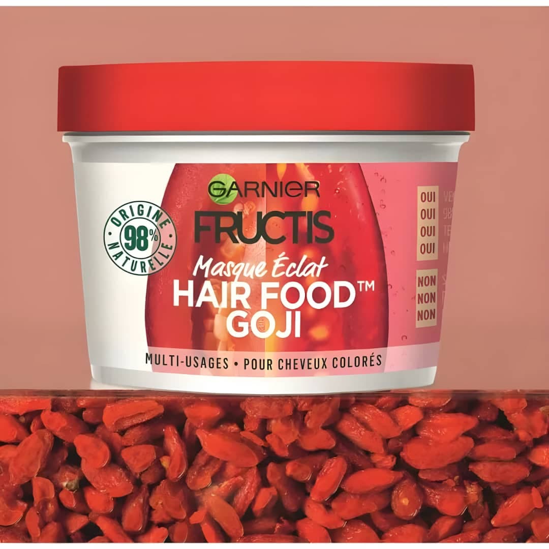 ماسک موی گارنیر سری Fructis مدل گوجی Goji موهای رنگ شده | حجم 390 میل (اصل فرانسه) — تصویر ۲
