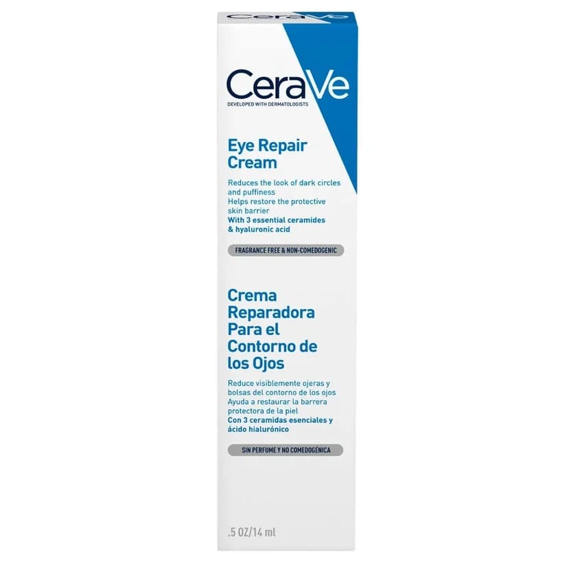 کرم دور چشم سراوی CeraVe مدل Eye Repair Cream – ترمیم، آبرسانی و کاهش پف و تیرگی | حجم 14 میلیلیتر — تصویر ۳