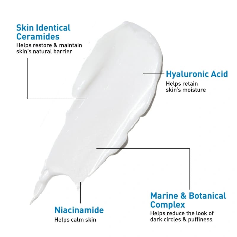 کرم دور چشم سراوی CeraVe مدل Eye Repair Cream – ترمیم، آبرسانی و کاهش پف و تیرگی | حجم 14 میلیلیتر — تصویر ۶