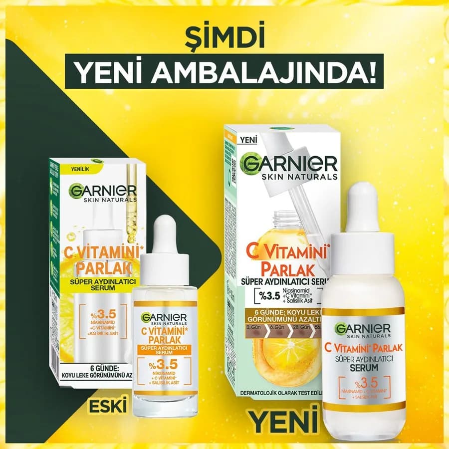 سرم ضد لک و روشن کننده ویتامین C گارنیر Garnier | حجم 30 میل — تصویر ۴
