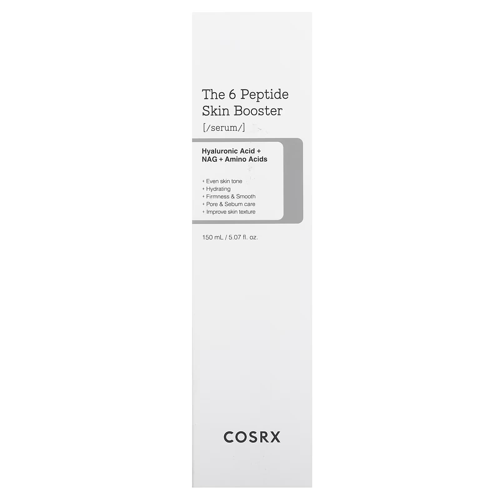 سرم تقویت کننده پوست کوزارکس مدل The 6 Peptide Skin Booster | حجم 150 میل — تصویر ۲