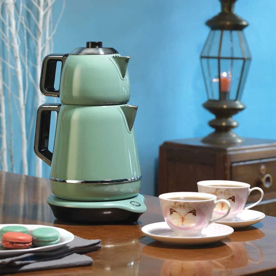 سرویس چای ساز برقی دمیکس 1600 وات کرکماز 332 — تصویر ۲