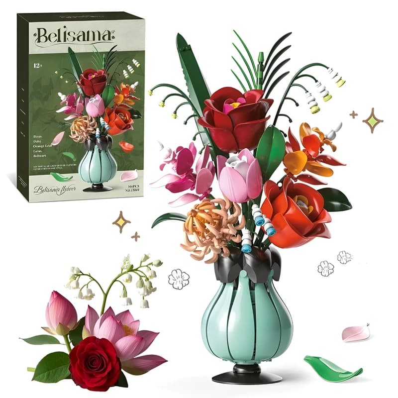 لگوی گلدان گل رز طرح BELISAMA FLOWER کد 13069 – 566 تکه