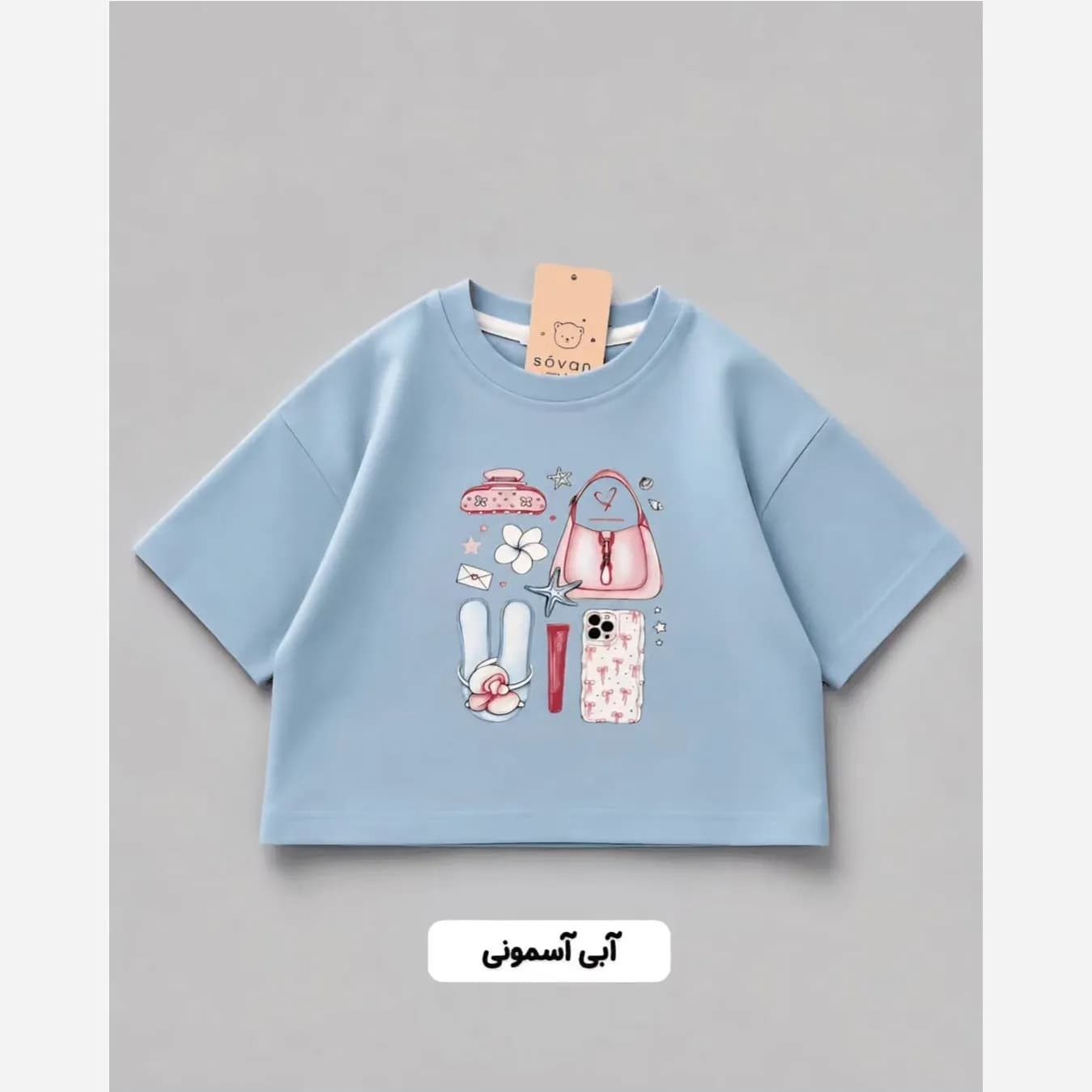 تیشرت تک سامر نخی کودک مناسب 2 تا 10 سال در 3 رنگ — تصویر ۲