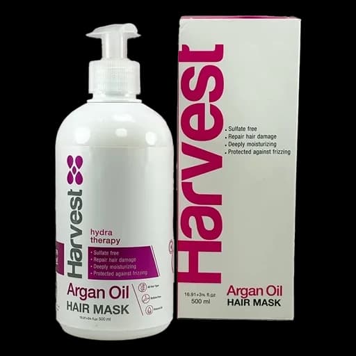 ماسک موی آرگان هاروست (Harvest) مدل Argan Oil – ترمیمکننده، محافظ حرارت و درخشانکننده (300ml) — تصویر ۲