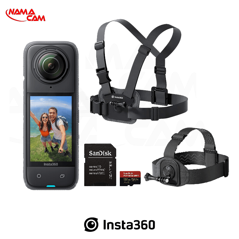 کیت دوچرخه سواری Insta360 X4 + کارت حافظه 128 گیگابایت