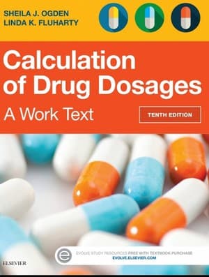 دانلود کتاب Calculation of Drug Dosages A Work Text Ogden & Fluharty — تصویر ۲