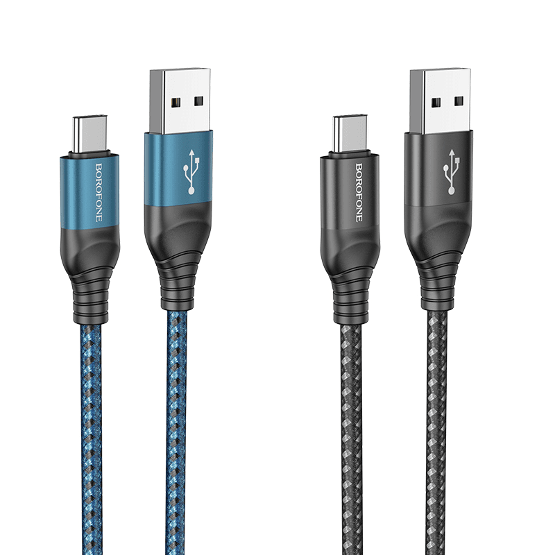 کابل شارژ USB-A به USB-C بروفون مدل BX56 طول 1 متر