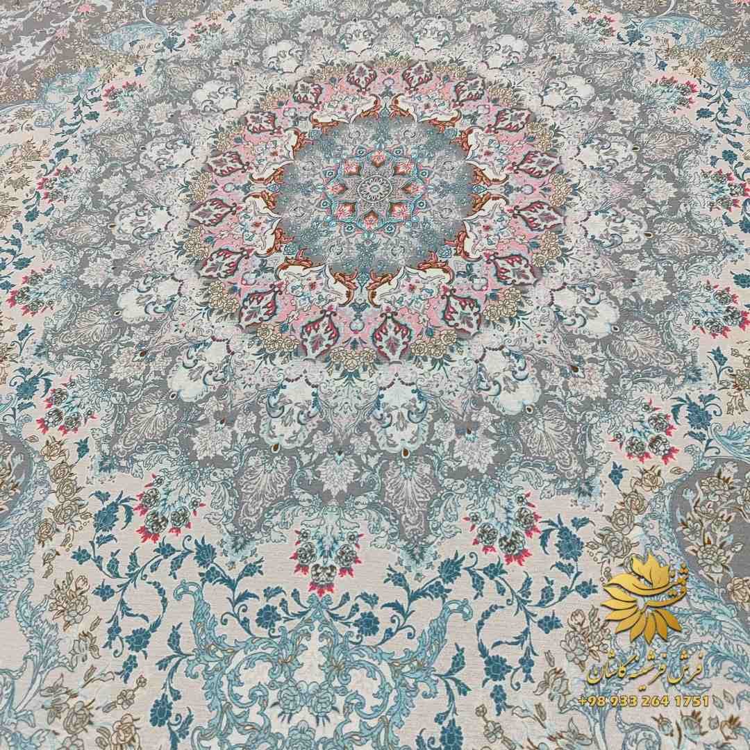 فرشینه زمینه دودی طرح فرش 1200 شانه کد sh2129 — تصویر ۴
