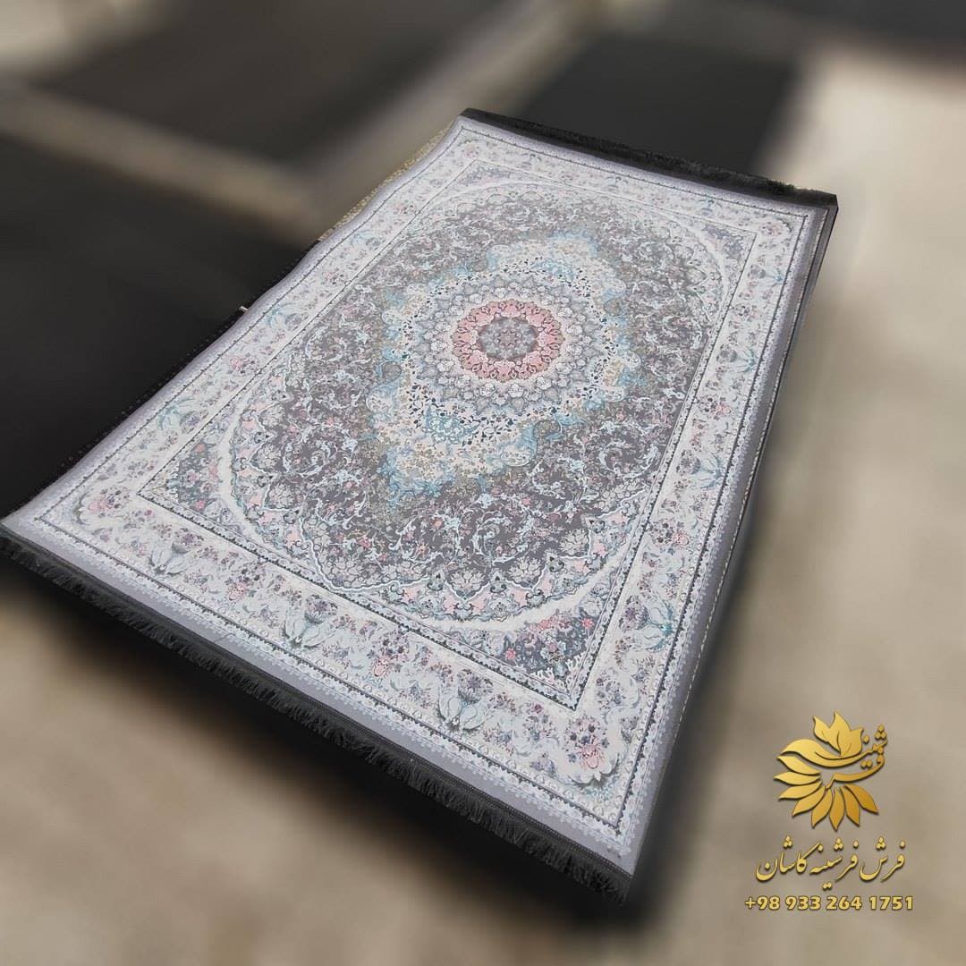 فرشینه زمینه دودی طرح فرش 1200 شانه کد sh2129 — تصویر ۲