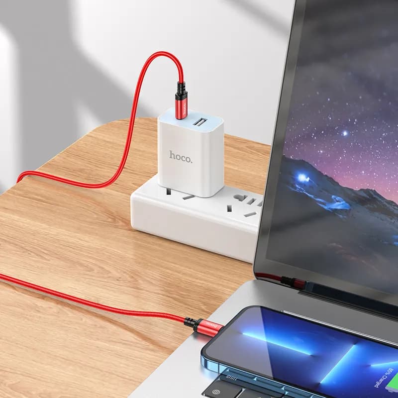کابل شارژ 20 وات Lightning به USB-C هوکو مدل X89 طول 1 متر — تصویر ۷