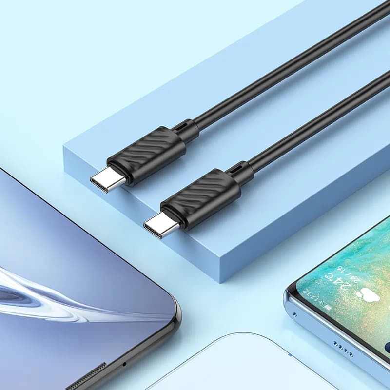 کابل شارژ 60 وات USB-C به USB-C هوکو مدل X88 طول 1 متر — تصویر ۷
