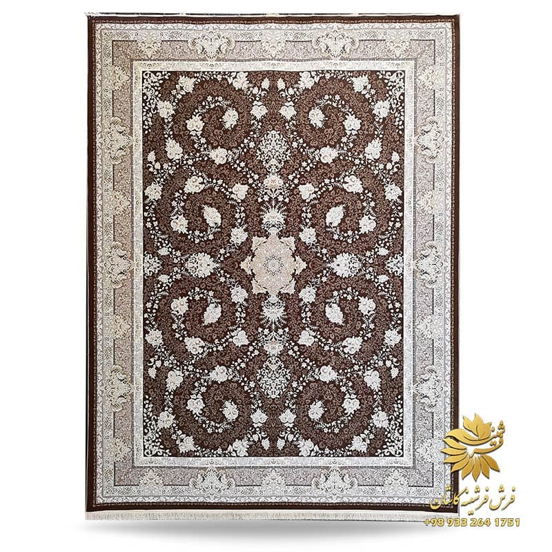 فرش شکلاتی طرح سوگل 1200 شانه
