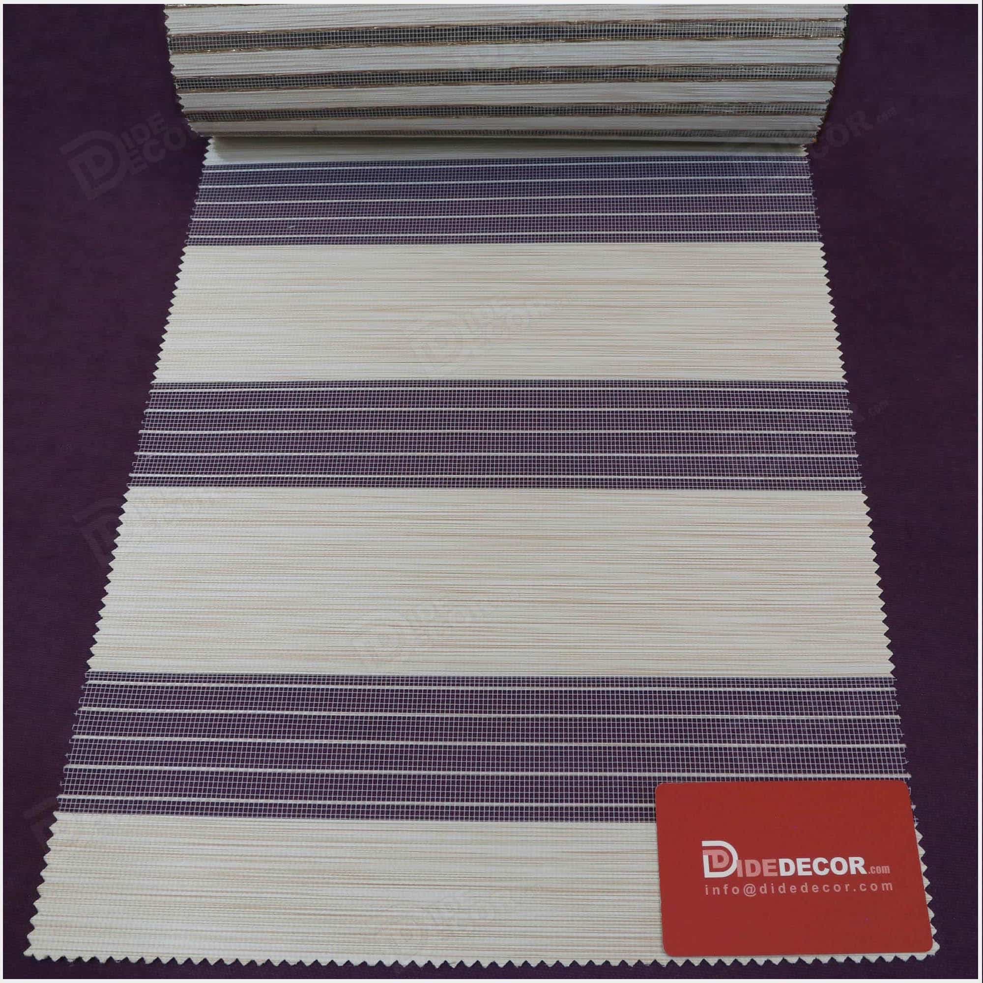 پرده زبرا طرح چوب کرم روشن کد B-2003-01