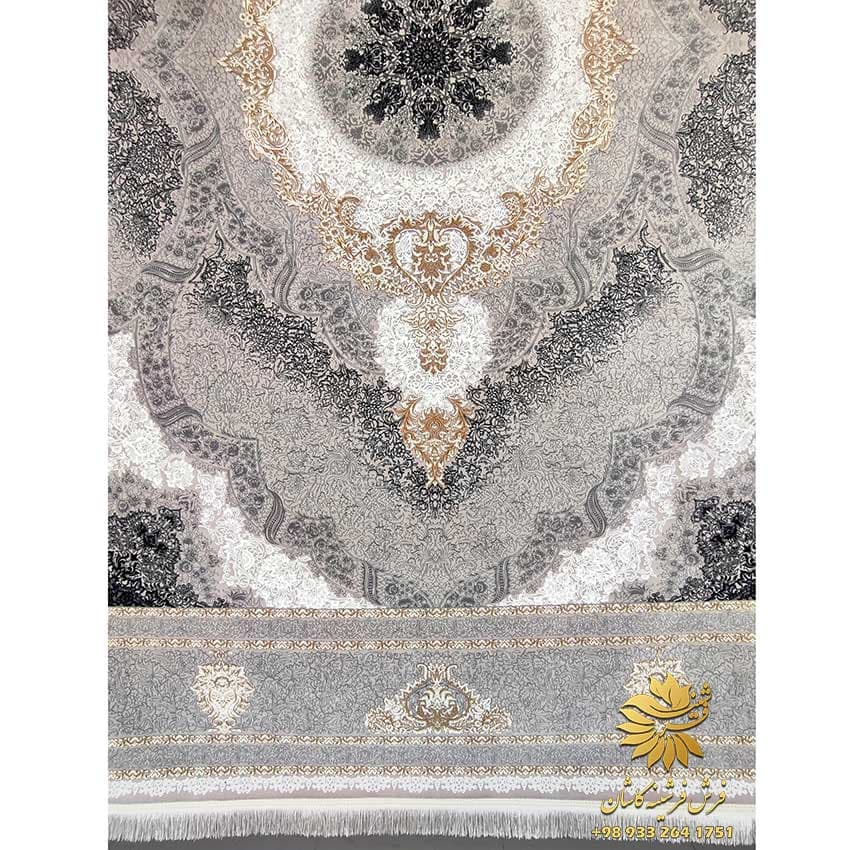 1200 شانه طوسی طلایی طرح برکه — تصویر ۴