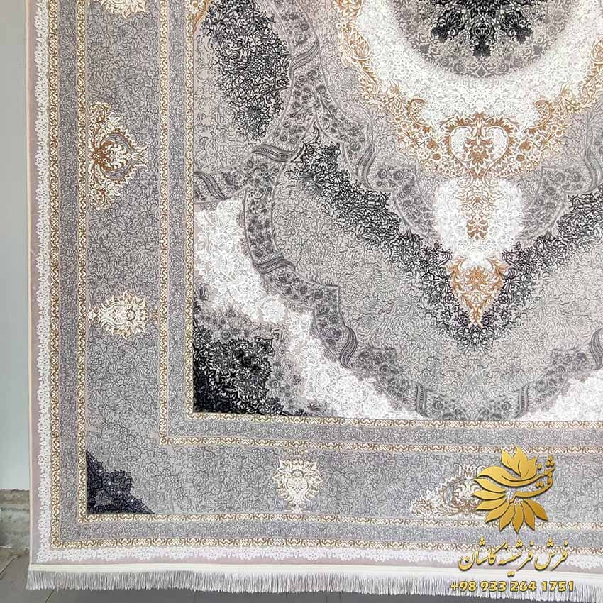 1200 شانه طوسی طلایی طرح برکه — تصویر ۳