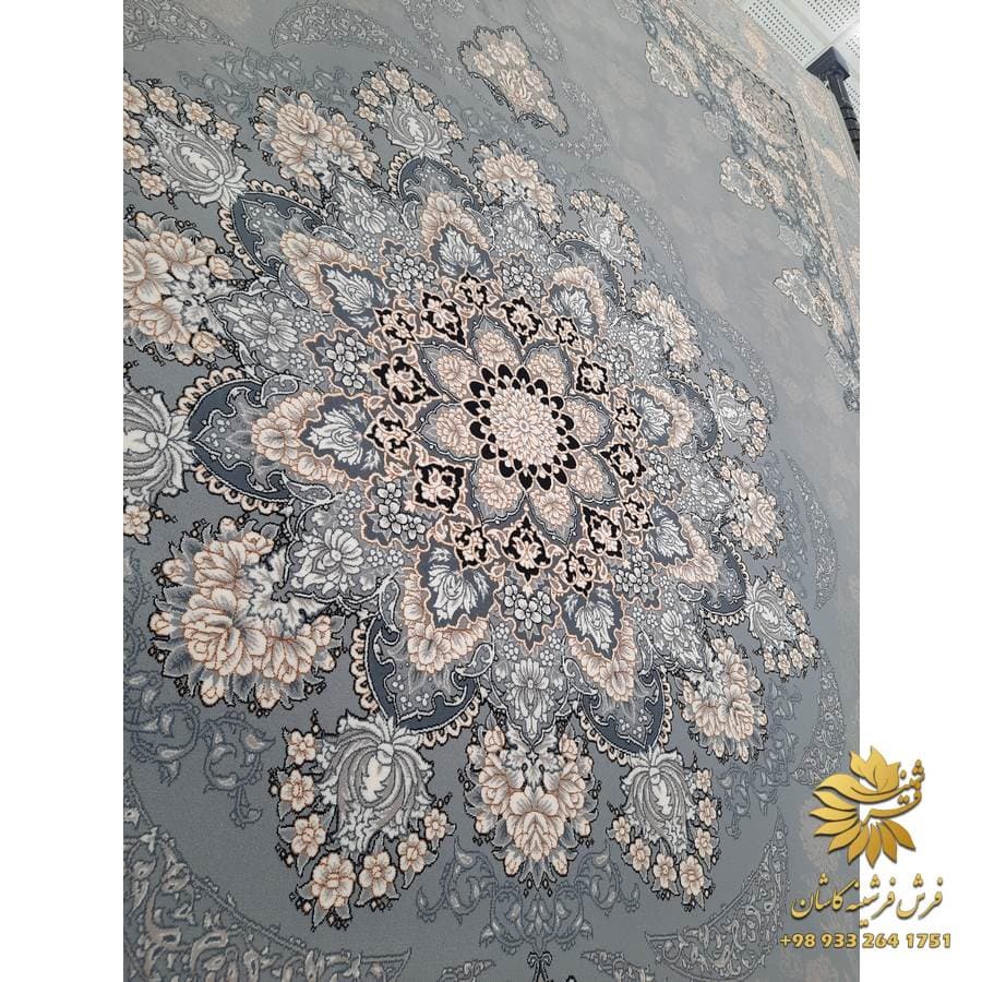 گلرخ نقره ای 700 شانه طلاکوب طرح دست بافت — تصویر ۵