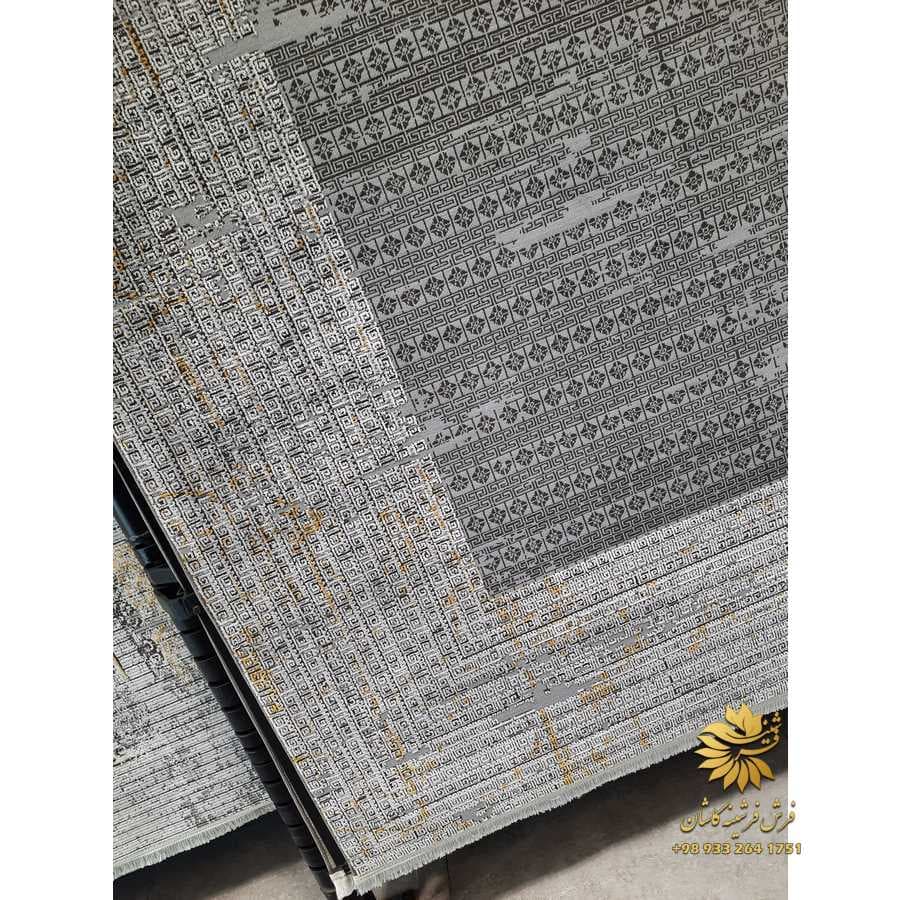 فرش طوسی جدید کد s41146n — تصویر ۴