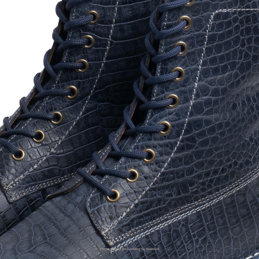 بوت پارتیزان گازولین پیتون آبی – GAAZOLIN Partisan Boots Blue Python A — تصویر ۶