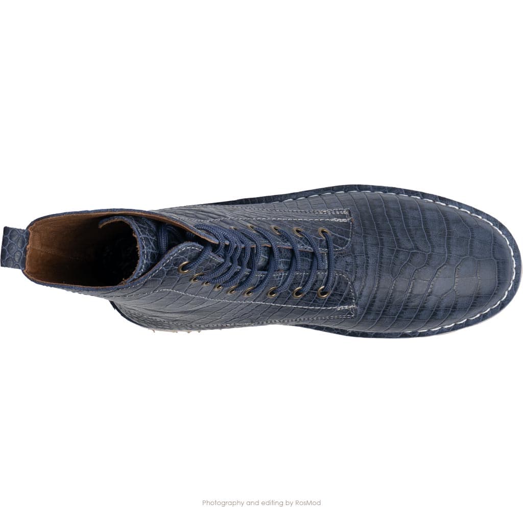 بوت پارتیزان گازولین پیتون آبی – GAAZOLIN Partisan Boots Blue Python A — تصویر ۵