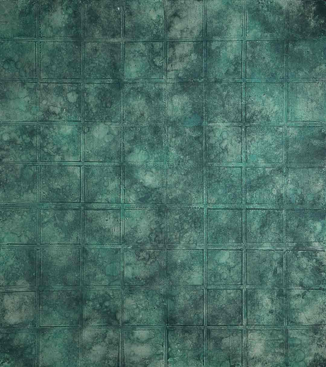 بک دراپ چوبی کد 252 طرح کاشی سبز (در 2 سایز)