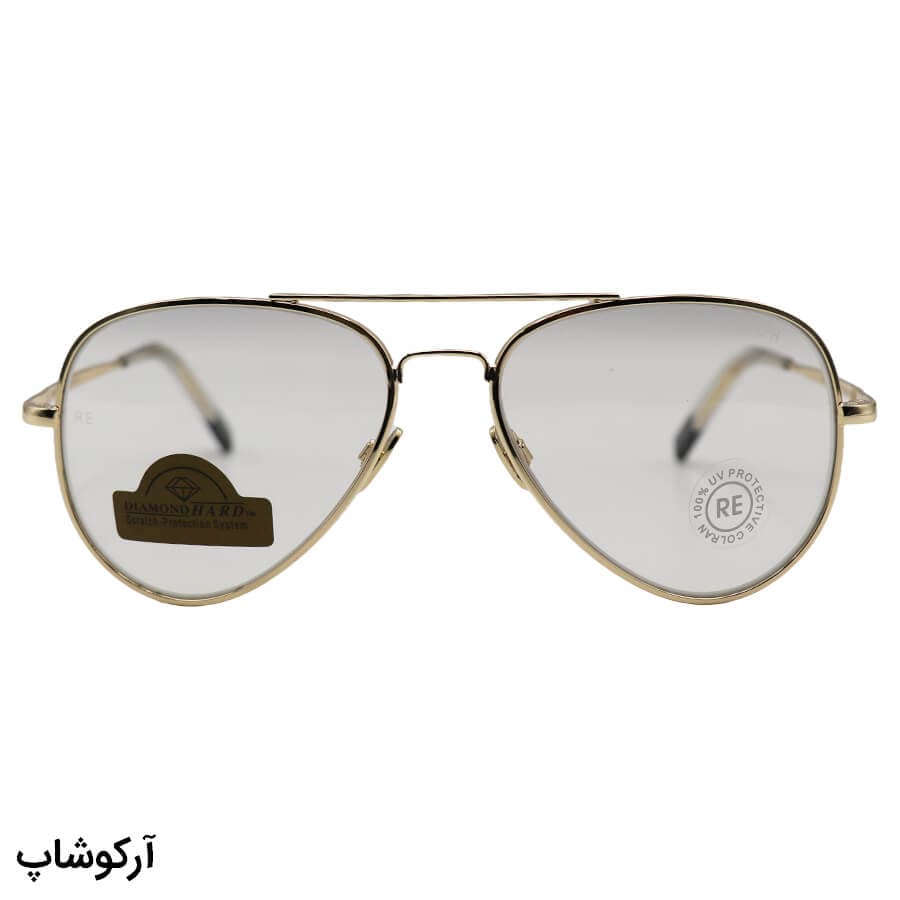 عینک دید در شب Randolph با فریم خلبانی، طلایی رنگ، لنز شیشه و سبز رنگ مدل CR231 — تصویر ۹
