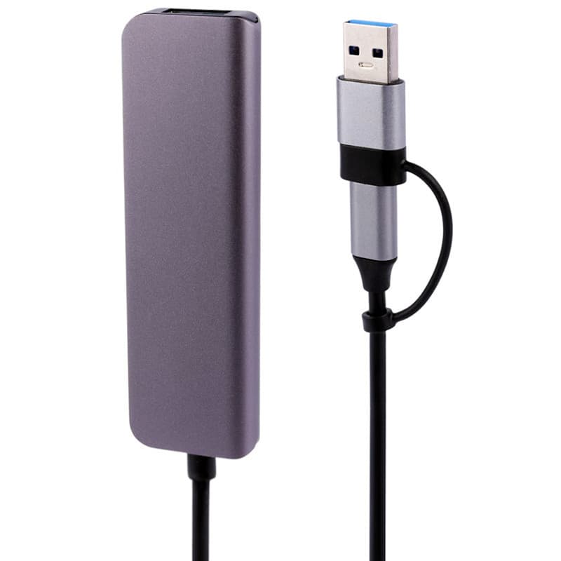 هاب 4 پورت USB-C و USB/A بدنه فلزی — تصویر ۳