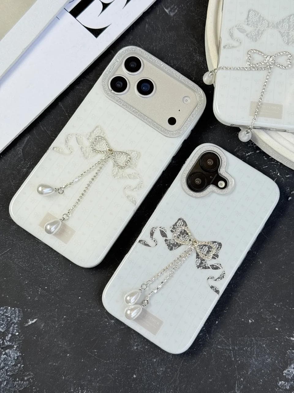 قاب پاپیون دور لنز نگین/شاین Lovely Power آیفون (کدC2262) مناسب برای iPhone 13/14 — تصویر ۸