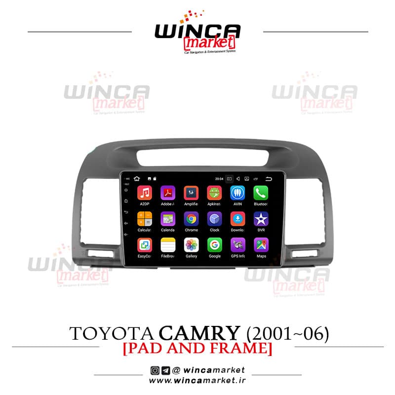 مانیتور تویوتا کمری camry 2006-2011 فابریک اندروید سری 132