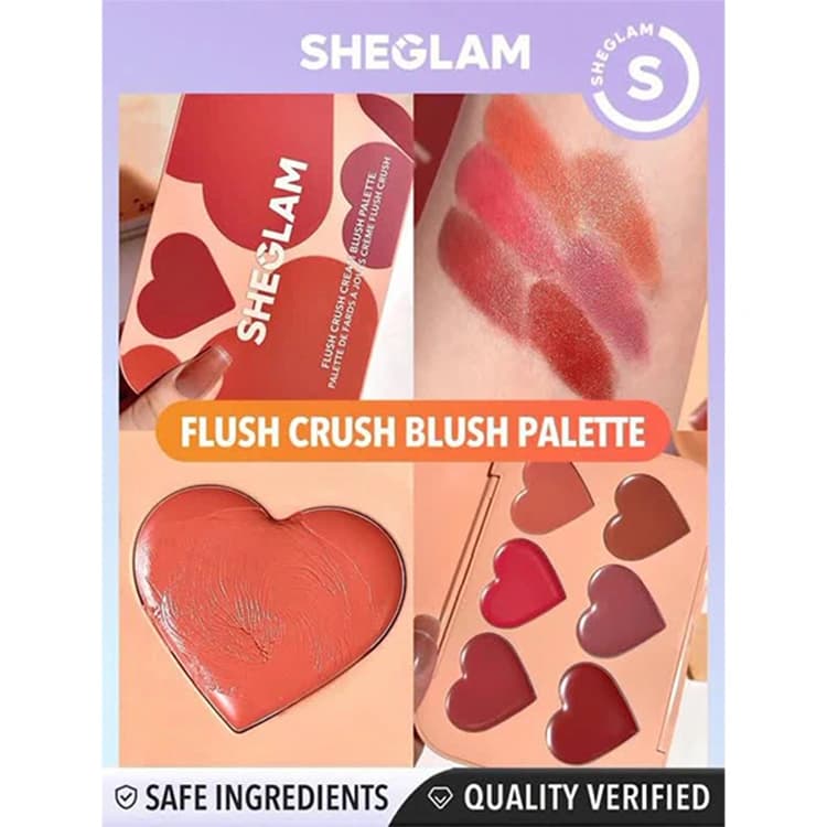 پالت رژ گونه Sheglam مدل Flush Crush — تصویر ۵