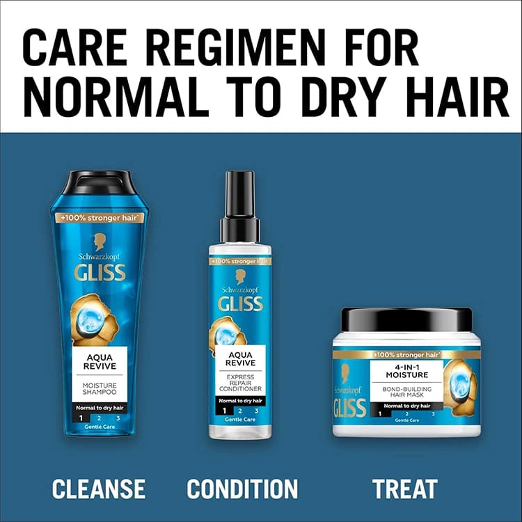 اسپری مو GLISS مدل Aqua Revive حجم 200 میلی لیتر — تصویر ۶