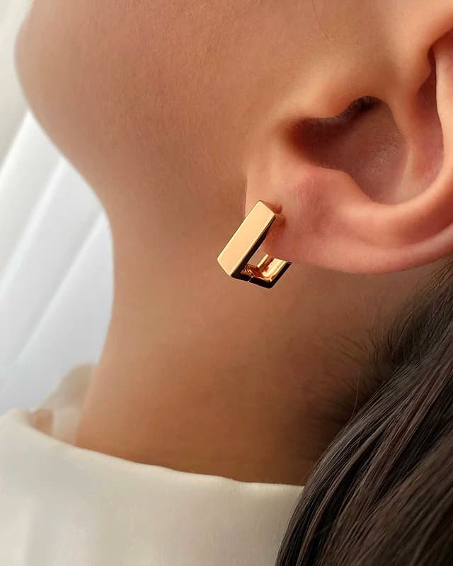 گوشواره آیینه ای مربع ژوپینگ