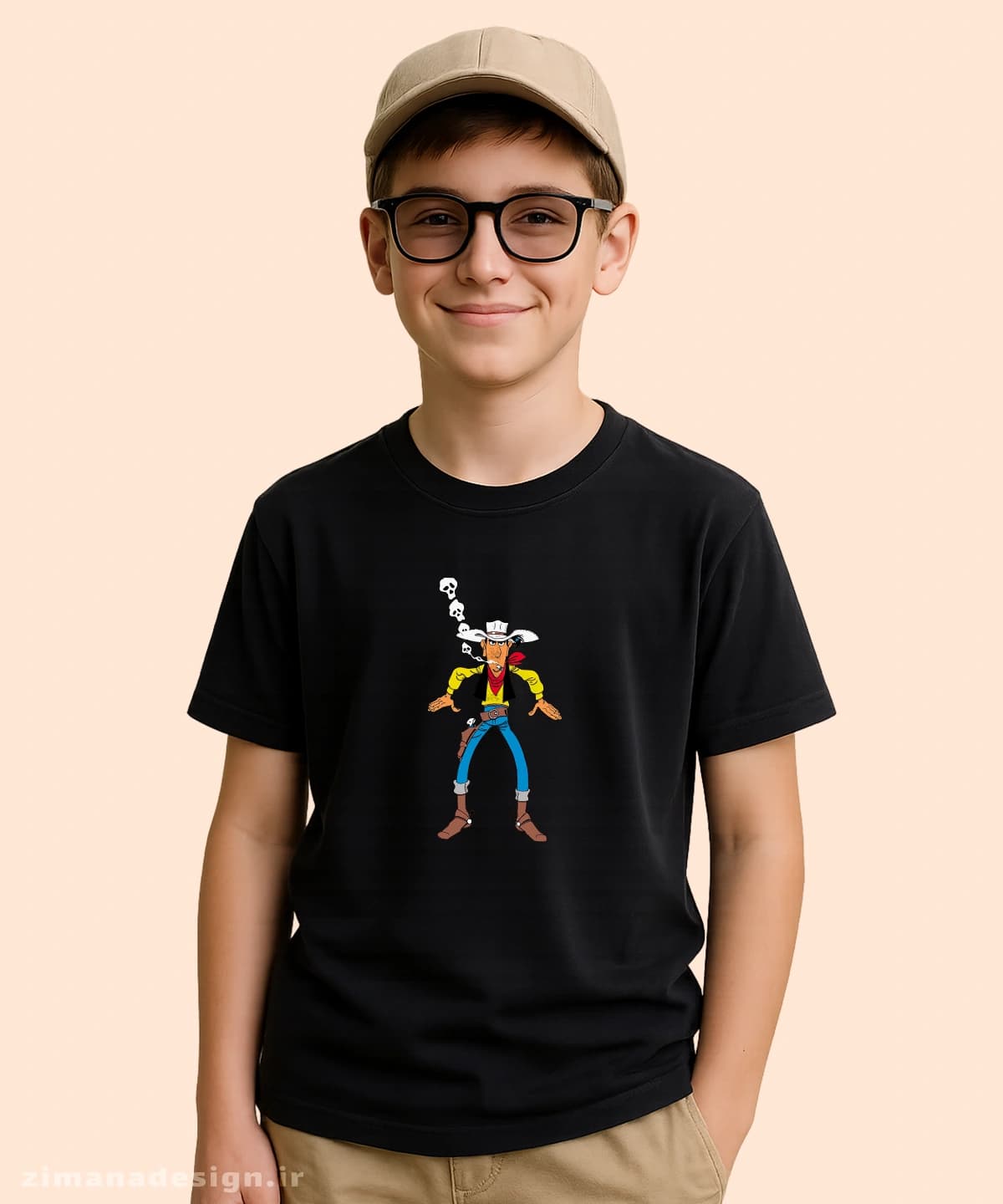 تیشرت بچگانه طرح لوک خوش شانس — تصویر ۲