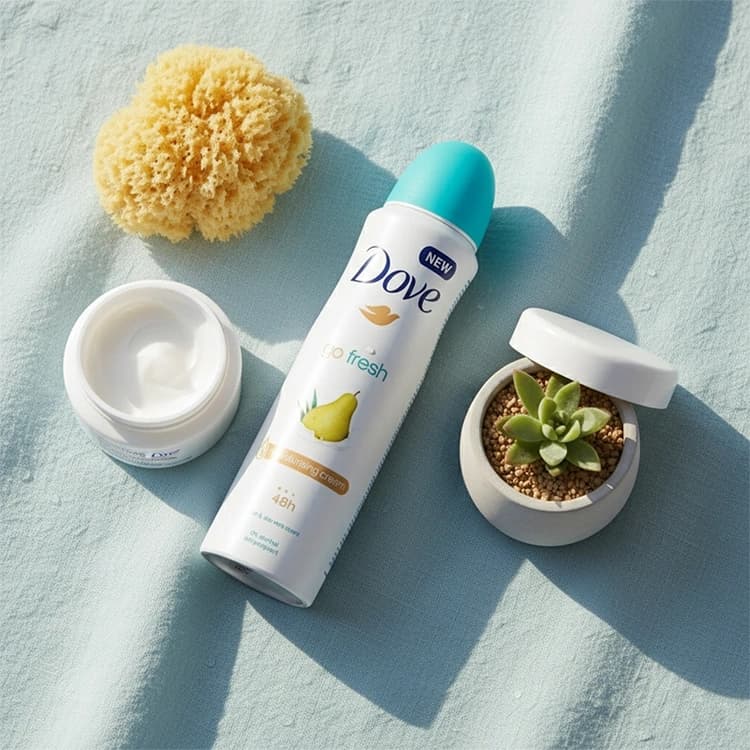 اسپری ضد تعریق Dove مدل Go Fresh Pear and Aloe Vera حجم 150 میلی لیتر — تصویر ۳