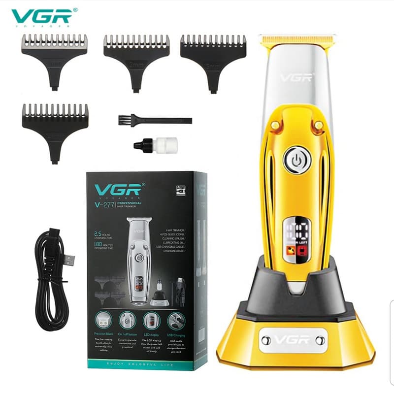 ماشین اصلاح VGR مدل V-277 (خطزن صفرزن، ۱۸۰ دقیقه شارژدهی) — تصویر ۲