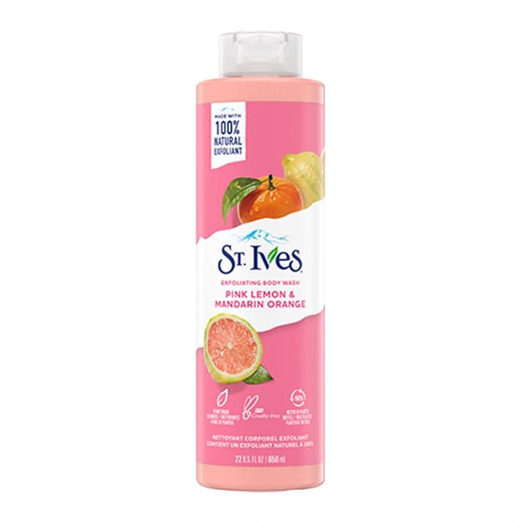 شامپو بدن St Ives مدل Pink Lemon and Mandarin Orange حجم 650 میلی لیتر