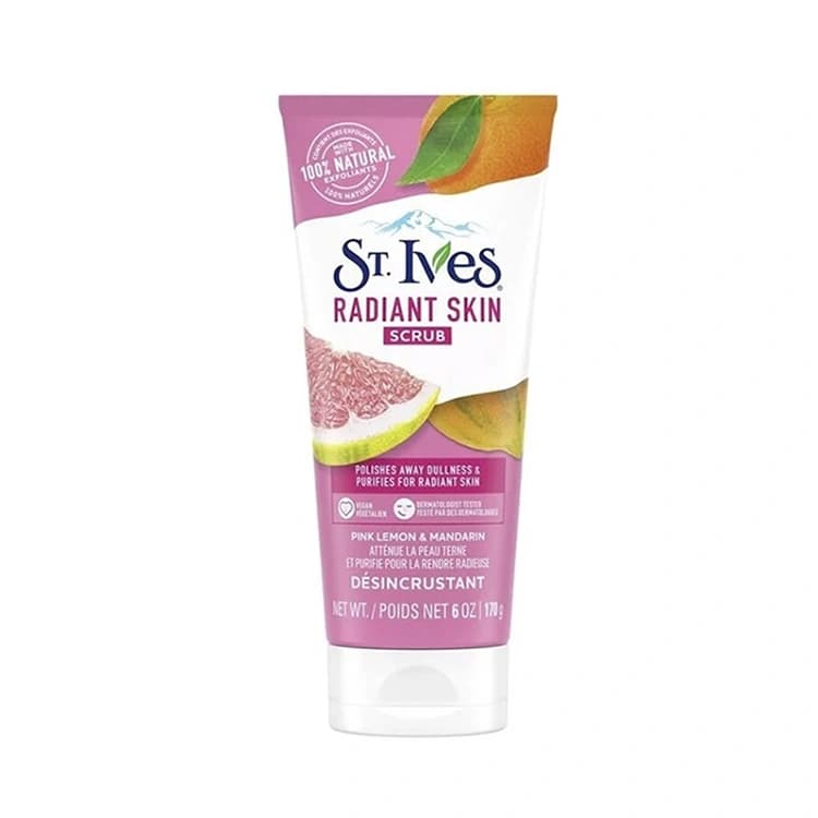 اسکراب و لایه بردار St Ives مدل Radiant Skin Pink Lemon and Mandarin Orange وزن 170 گرم — تصویر ۲