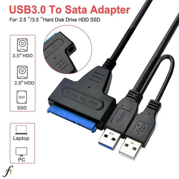 تبدیل USB به SATA هارد 2.5 , 3.5 اینچ USB 3.0
