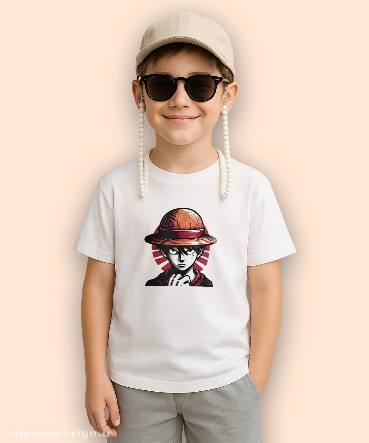 تیشرت بچگانه انیمه One Piece مدل لوفی