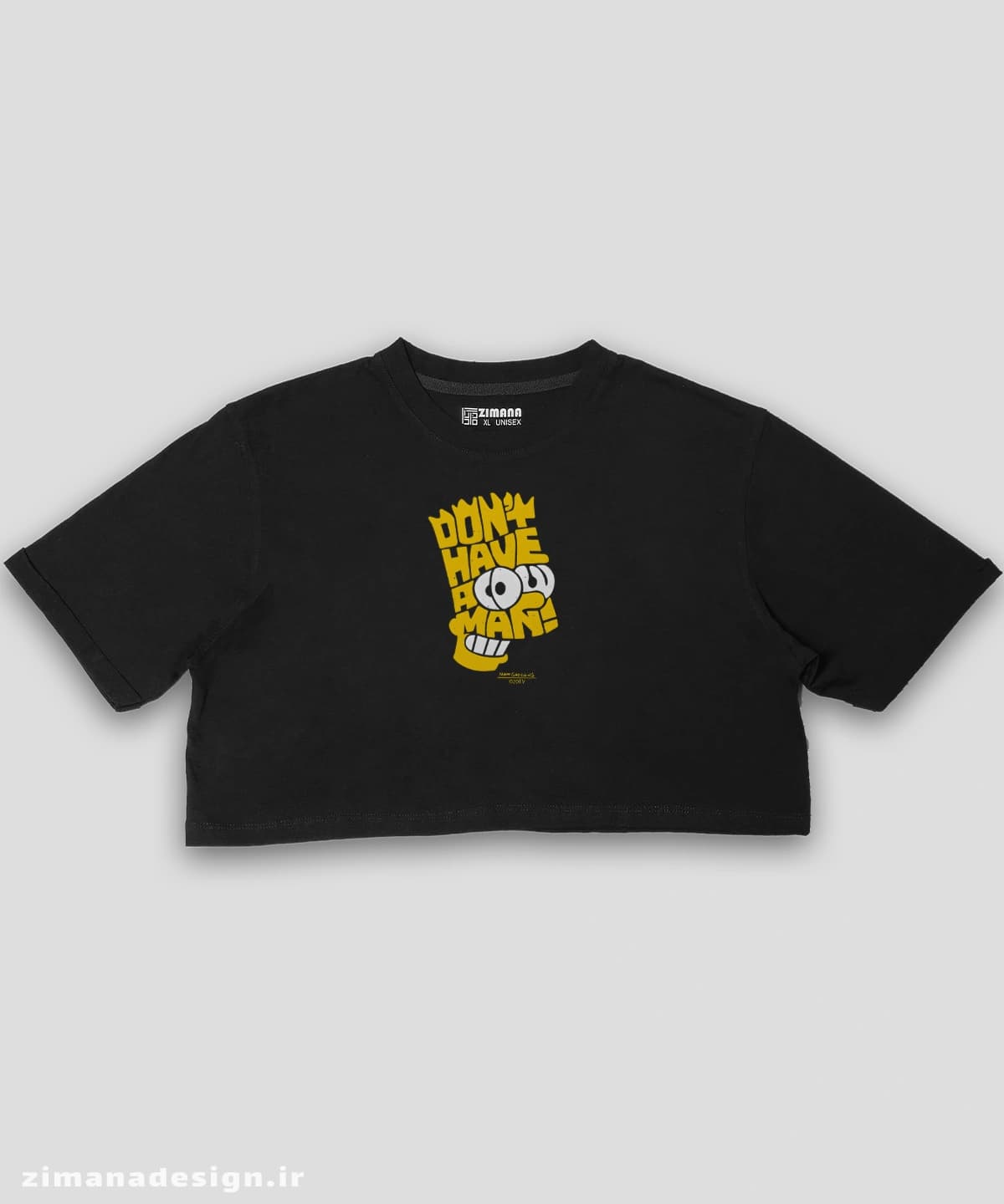کراپ زنانه سیمپسون ها طرح Don’t Have a Cow Graphic Tee — تصویر ۴