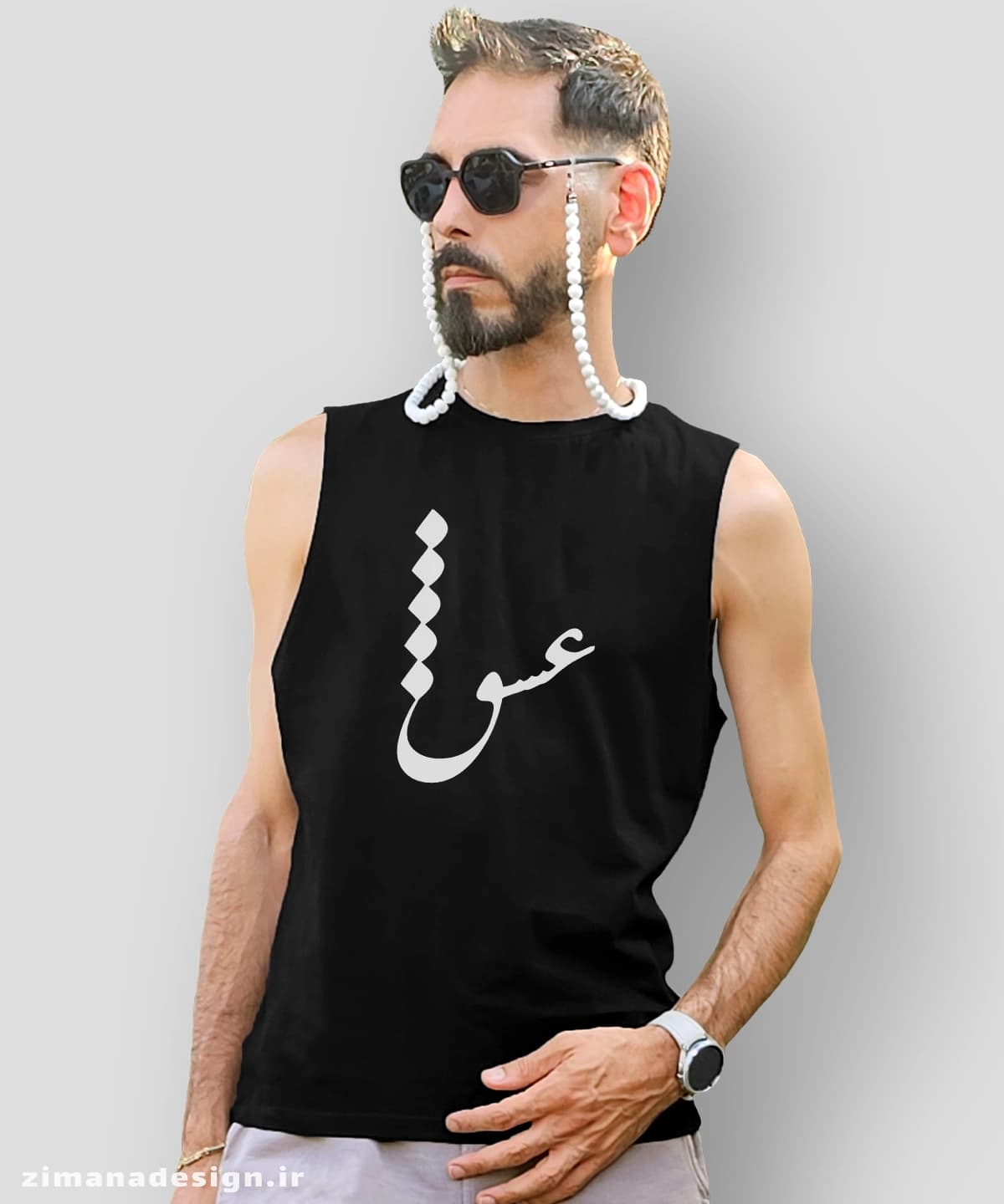 تاپ مردانه و زنانه تایپوگرافی طرح عشق کد 831 — تصویر ۲