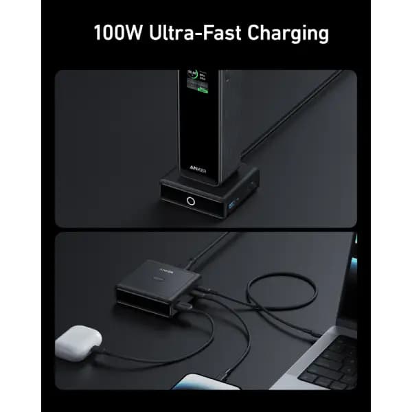 شارژر رومیزی 100 وات مدل Anker 100W Charging Base for Prime Power Bank A1902 — تصویر ۶