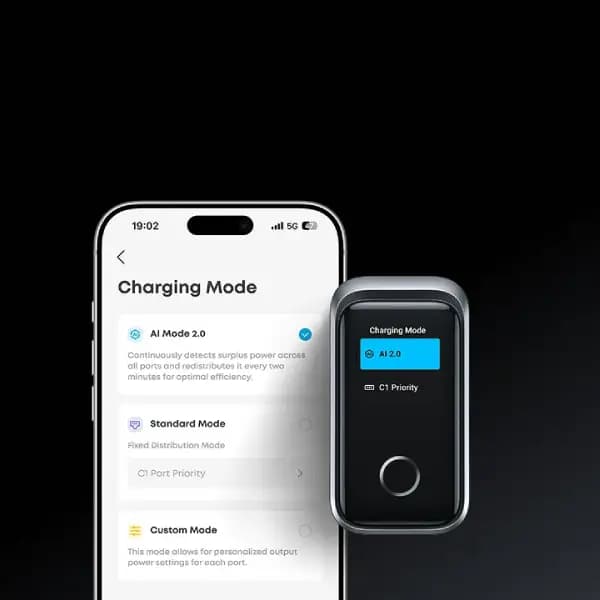 شارژر دیواری 160 وات 3 پورت با نمایشگر هوشمند انکر مدل Anker Prime Charger A2687 — تصویر ۷
