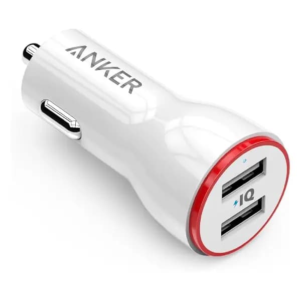 شارژر فندکی 24 وات دو پورت انکر مدل Anker PowerDrive 2 A2310 — تصویر ۲