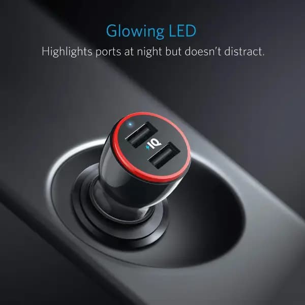 شارژر فندکی 24 وات دو پورت انکر مدل Anker PowerDrive 2 A2310 — تصویر ۵